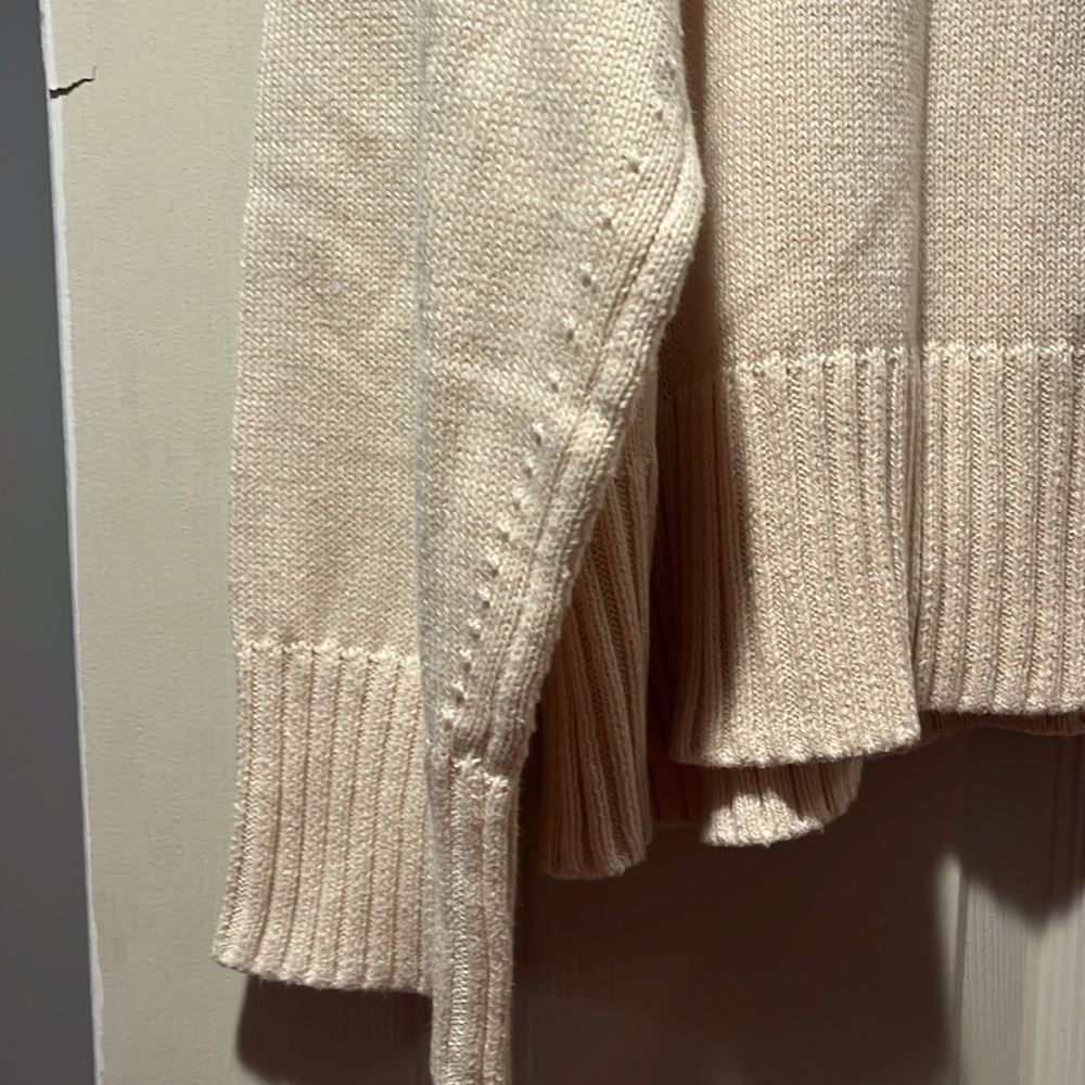 NWT EVERLANE organic Cotton Square Crewneck sweater canvas cream womans XS - Picture 4 of 4